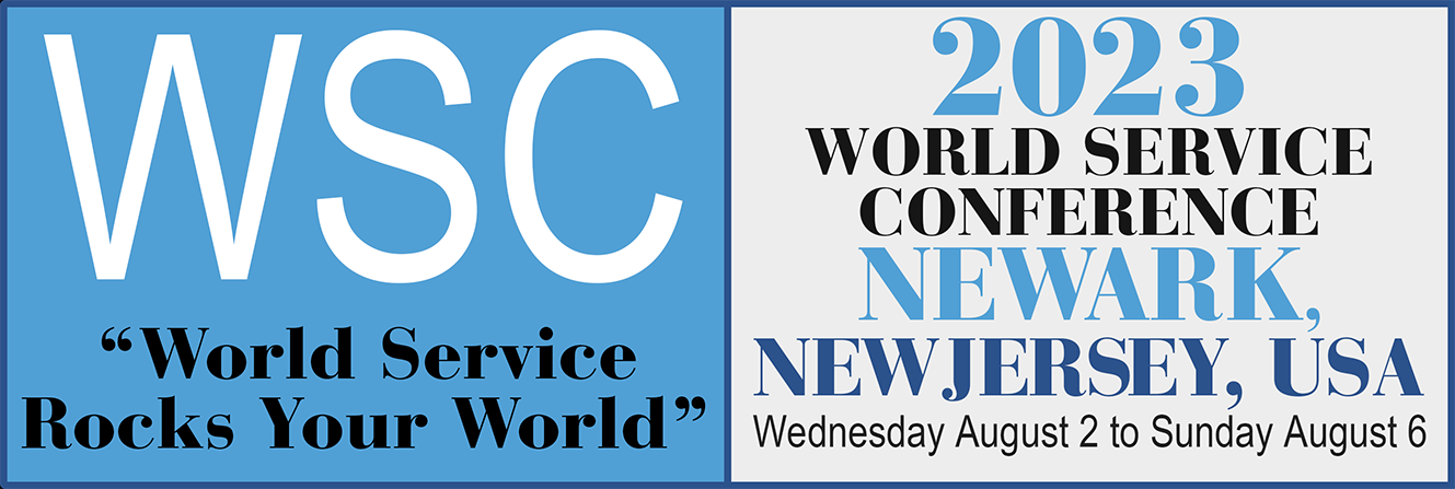 WSC "World Service Rocks Your World" image